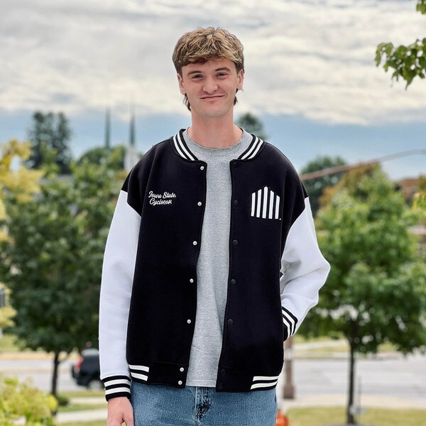 Artisans 5-Bar Black & White Varsity Full Zip Jacket (was $109.99)